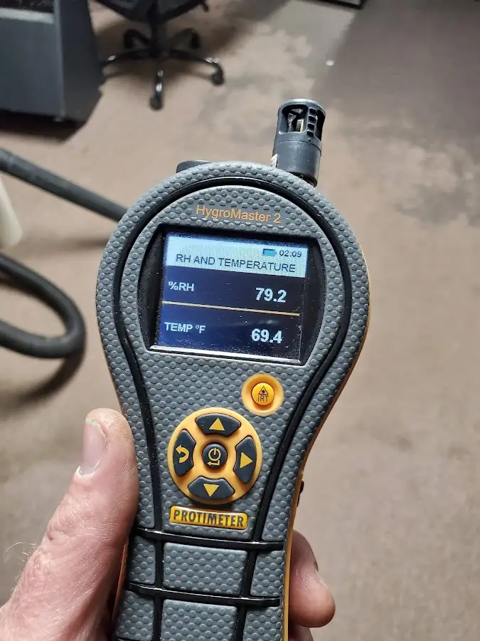 Moisture meter humidity assessment for Fire & Smoke Damage Restoration in Old Fig Garden